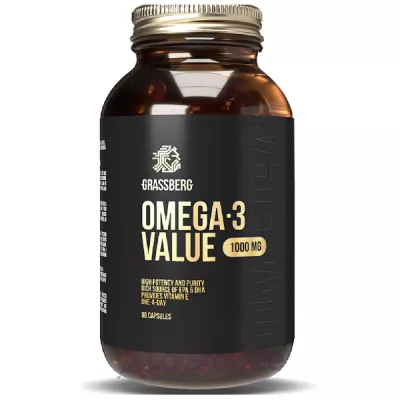 Grassberg Omega-3 Value 30%  1000 mg -3 1000   