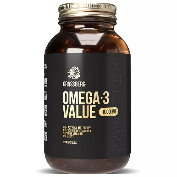 Grassberg Omega-3 Value 30%  1000 mg �����-3 1000 �� � ��������