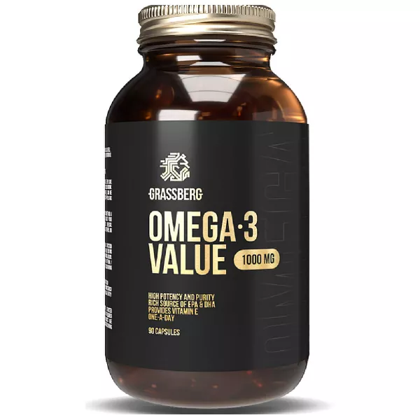 Grassberg Omega-3 Value 30%  1000 mg �����-3 1000 �� � ��������