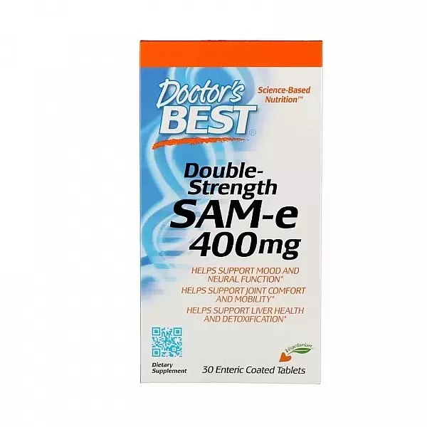 Doctor's Best SAM-e (S-Adenosyl-L-Methionine) 400 mg Double-Strength ��������������� �������� 