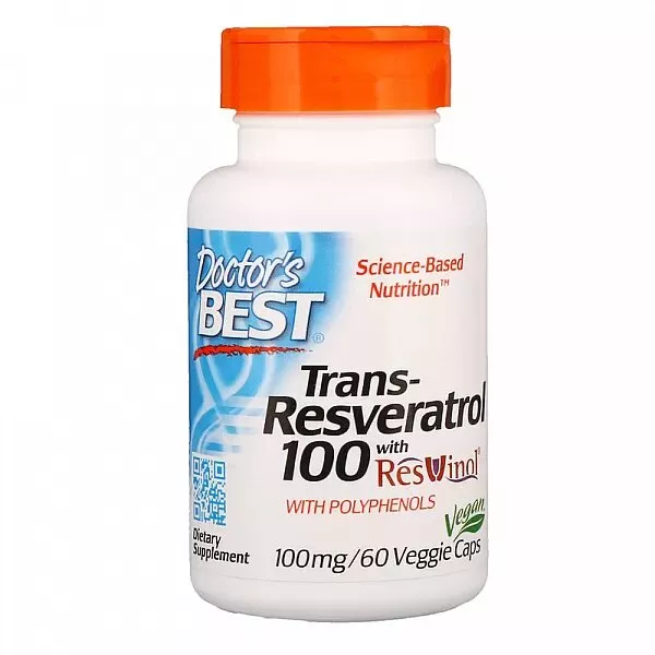 Doctor's Best Trans-Resveratrol with Resvinol 100 mg �����-����������� � ���������� �� �������� ���� � ����� ��������� ��������
