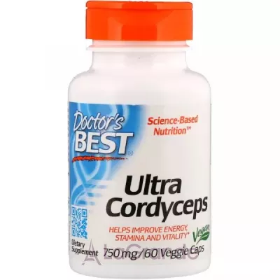 Doctor's Best, Ultra Cordyceps, 60 Veggie Caps   (Ultra Cordyceps) 750  60 