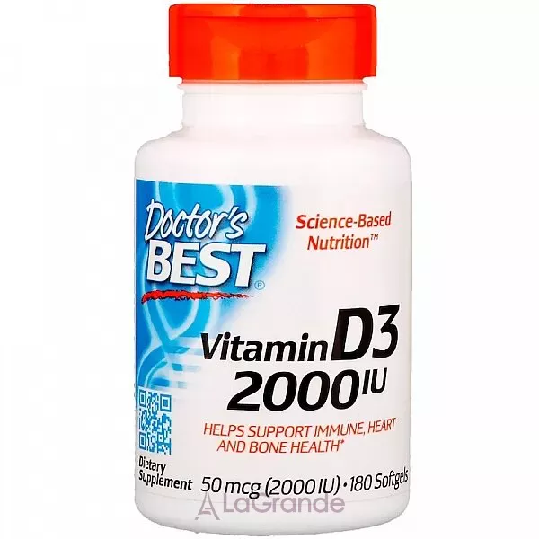 Doctor's Best Vitamin D3 2000 IU ³���� D3 ��� �������� ��������� ������� �������, ���� �� ������'� ����