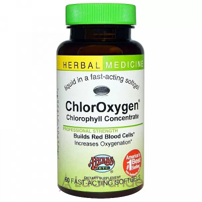 Herbs Etc., ChlorOxygen, Chlorophyll Concentrate, 60 Softgels   (ChlorOxygen) 60 