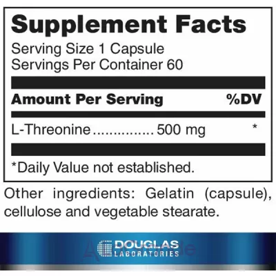 Douglas Laboratories L-Threonine L- 500 