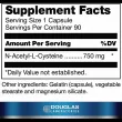 Douglas Laboratories N-Acetyl-L-Cysteine 750 mg N--L- 750 