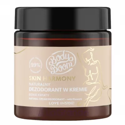 BodyBoom Skin Harmony Natural Cream Deodorant Wild Flowers   