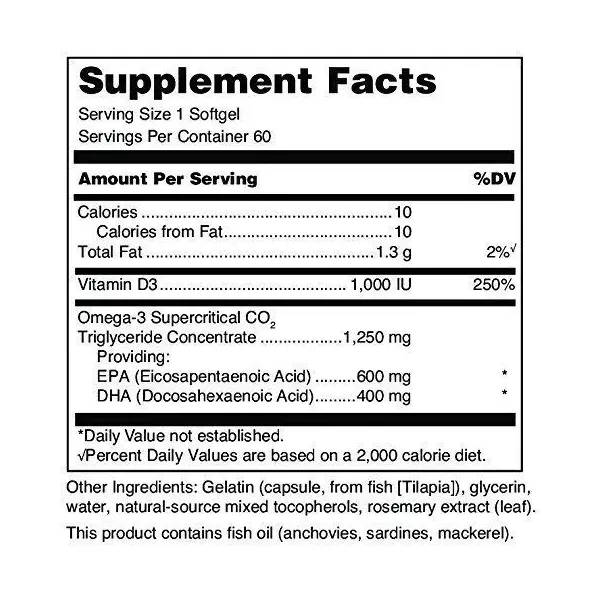 Douglas Laboratories Quell Fish Oil EPA/DHA Plus D ����� ��� ����� 3 + ������� D3 1000 ��