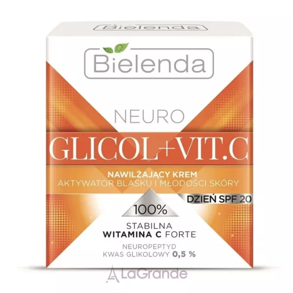 Bielenda Neuro Glycol + Vit C Moisturizing Day Face Cream SPF 20 ����-��������� ��� ���� SPF 20