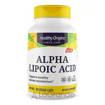 Healthy Origins Alpha Lipoic Acid 600 mg -  600   