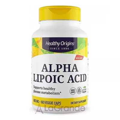 Healthy Origins Alpha Lipoic Acid 600 mg -  600   