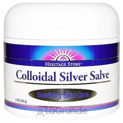 Heritage Store, Colloidal Silver Salve, 2 oz (60 g)     (Colloidal Silver Salve) 60 