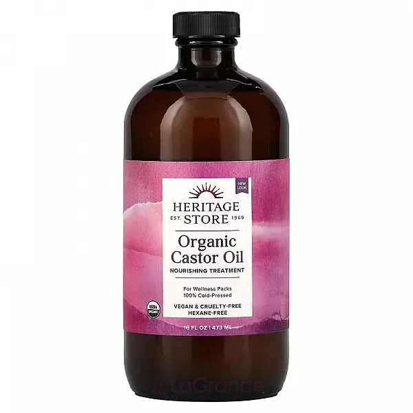 Heritage Store Organic Castor Oil ���������� ����� ��� ����� �� ����� � ��������� �����
