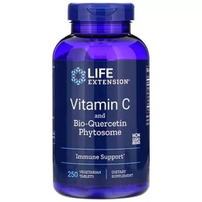 Life Extension, Vitamin C and Bio-Quercetin Phytosome, 250 Vegetarian Tablets ³ C (Vitamin C and Bio-Quercetin Phytosome) 1000 /15  250 