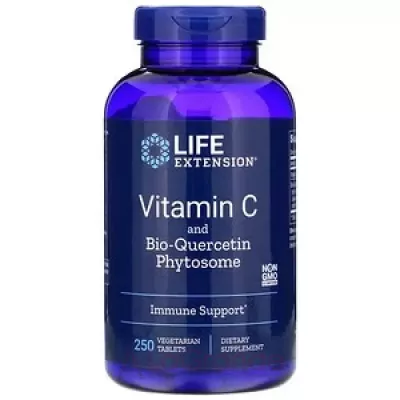 Life Extension, Vitamin C and Bio-Quercetin Phytosome, 250 Vegetarian Tablets ³ C (Vitamin C and Bio-Quercetin Phytosome) 1000 /15  250 