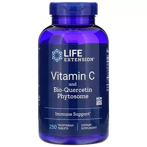 Life Extension Vitamin C and Bio-Quercetin Phytosome ³���� � + ���-���������, 1000 ��/15 ��