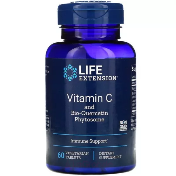 Life Extension Vitamin C and Bio-Quercetin Phytosome ³���� � + ���-���������, 1000 ��/15 ��