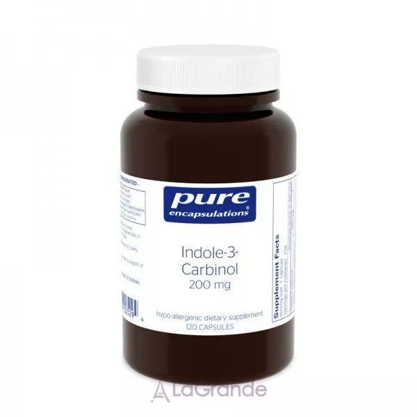 Indole-3-Carbinol, Pure Encapsulations, 200 mg, 120 caps �����-3-������� Indole-3-Carbinol 200 �� 120 ������