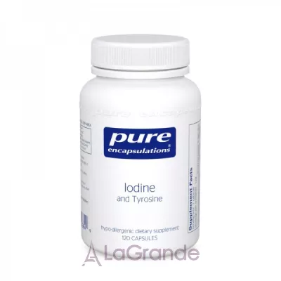 Iodine & Tyrosine, Pure Encapsulations, 120 caps    (Iodine&Tyrosine) 225 /500  120 