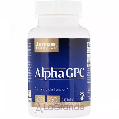 Jarrow Formulas, Alpha GPC, 300 mg, 60 Veggie Caps  GPC (Alpha-GPC) 300  60 