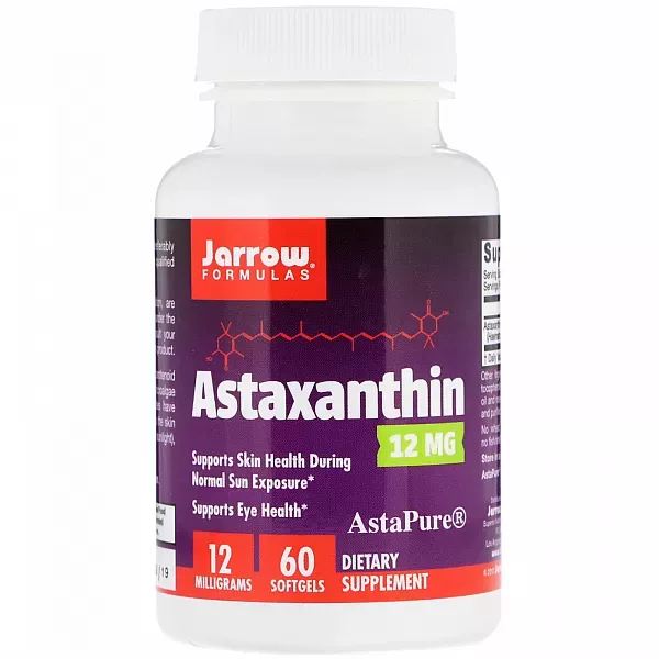 Jarrow Formulas Astaxanthin ����������� (Astaxanthin) �������� ������� ��������������� ������������, 12 mg
