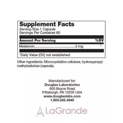 Douglas Laboratories Melatonin  3 