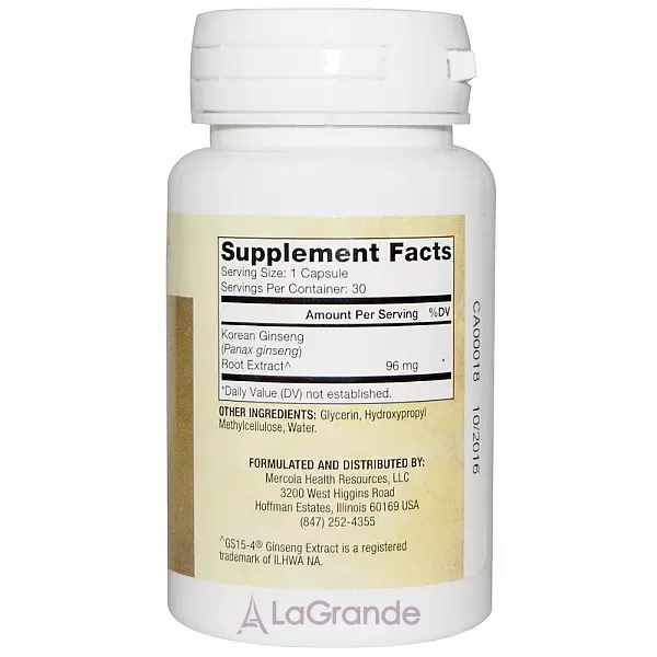 Dr. Mercola Fermented Ginseng �������� ��������