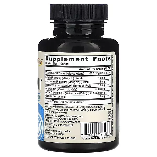 Jarrow Formulas CarotenALL Mixed Carotenoid Complex �������� ���������� (CarotenAll) ��� ������� ���� �� ������ �������� ��������, ������������