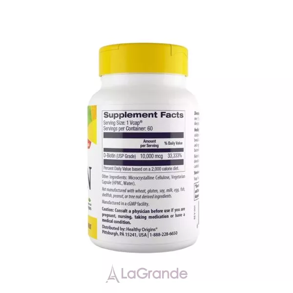Healthy Origins Biotin 10000 mcg ������ 10000 ��� � ��������