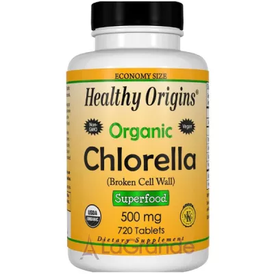 Healthy Origins Organic Chlorella 500 mg  500   