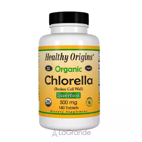 Healthy Origins Organic Chlorella 500 mg �������� 500 �� � ���������