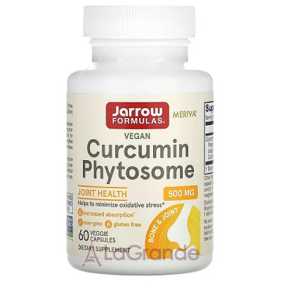 Jarrow Formulas, Curcumin Phytosome, 500 mg, 60/120 Veggie Caps Գ  (Curcumin phytosome) 500  60/120 