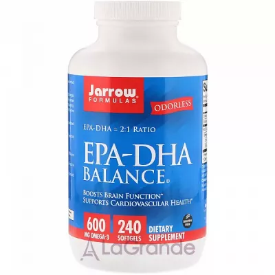 Jarrow Formulas, EPA-DHA Balance, 120/240 Softgels -3 (EPA-DHA Balance) 600 , 120/240 