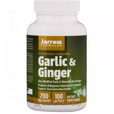 Jarrow Formulas, Garlic & Ginger, 700 mg, 100 Capsules     (Garlic Ginger) 700  100 