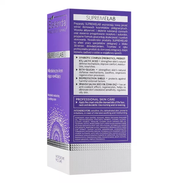 Bielenda Professional SupremeLab Microbiotic Moisturizing & Soothing Cream ������������� � ����������� ���� ��� ����