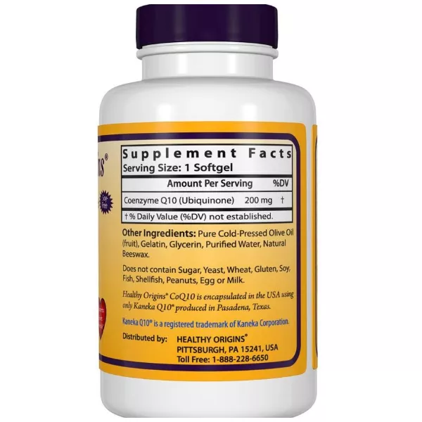 Healthy Origins COQ10 200 mg (Kaneka Q10) ������� Q10 200 �� � ����������� ��������