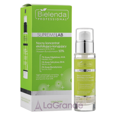 Bielenda Professional Supremelab Night Exfoliating & Correcting Concentrate AHA BHA And Succinic Acid 10% ͳ      