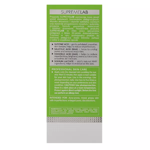 Bielenda Professional Supremelab Night Exfoliating & Correcting Concentrate AHA BHA And Succinic Acid 10% ������ �������������� � �������������� ���������� ��� ����