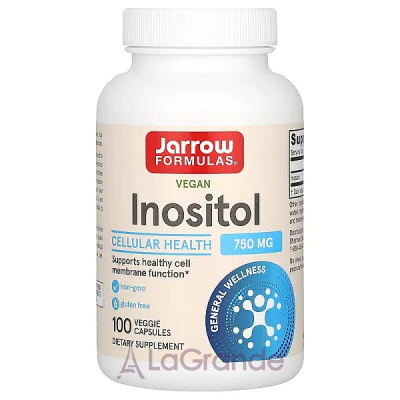 Jarrow Formulas, Inositol, 750 mg, 100 Capsules  (Inositol) 750  100 