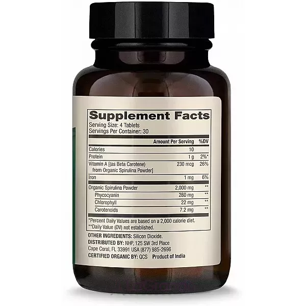 Dr. Mercola Spirulina 2000 mg ������� 2000 ��