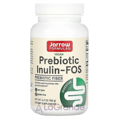 Jarrow Formulas, Inulin FOS, Powder, 6.3 oz (180 g)    (Prebiotic Inulin FOS Powder) 3000  180 