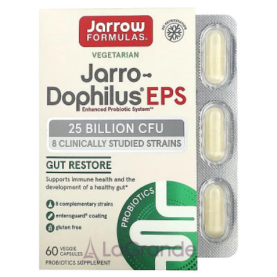 Jarrow Formulas, Jarro-Dophilus EPS, 25 Billion, 60 Veggie Caps  (Jarro-Dophilus EPS) 25   60 