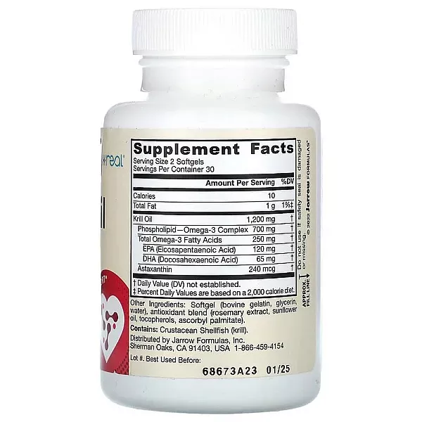 Jarrow Formulas, Krill Oil ��� ����� (Krill Oil) ��� �������, ����������� �������, ���������