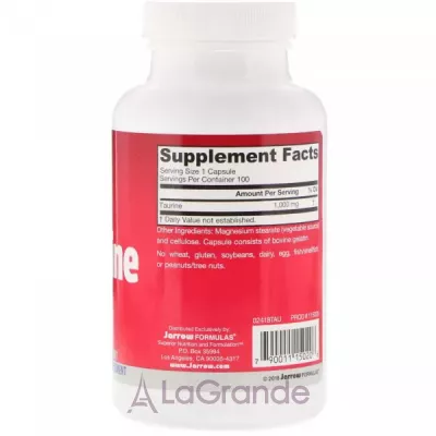 Jarrow Formulas, L-Glutamine, 750 mg, 120 Veggie Caps  (L-Glutamine) 750  120 