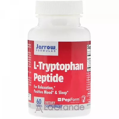 Jarrow Formulas, L-Tryptophan Peptide, 60 Tablets L- (L-Tryptophan Peptide) 925  60 