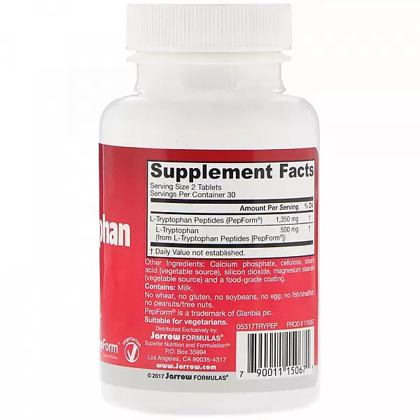 Jarrow Formulas L-Tryptophan Peptide L-��������� (L-Tryptophan Peptide) �������������, ������������