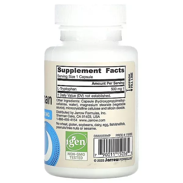 Jarrow Formulas L-Tryptophan 500 mg �-��������� (L-Tryptophan) ��������� ����������� �������������