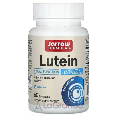 Jarrow Formulas, Lutein, 20 mg, 30/60/120 Softgels  (Lutein) 20 , 30/60/ 120 