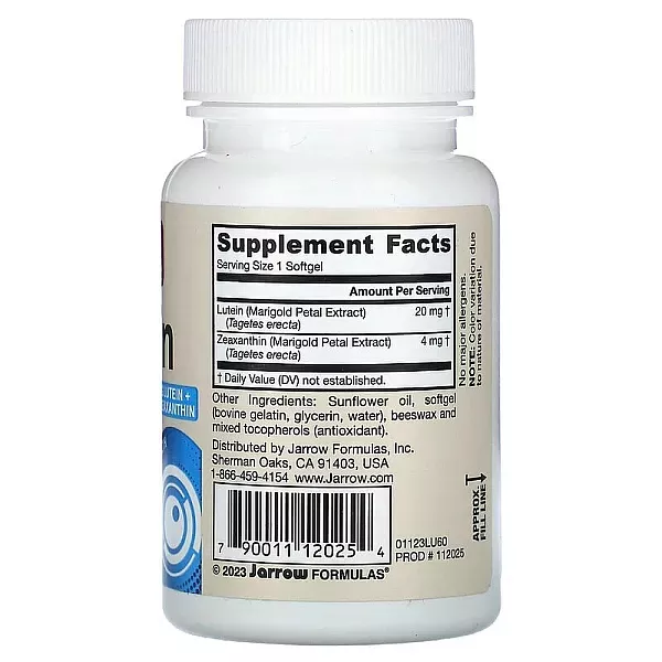 Jarrow Formulas Lutein 20 mg ����� (Lutein) 20 �� ��� �������� ������ ������� �� ������'� ������