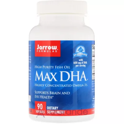 Jarrow Formulas, Max DHA, 90 Softgels   ( DHA) 484/300  90 